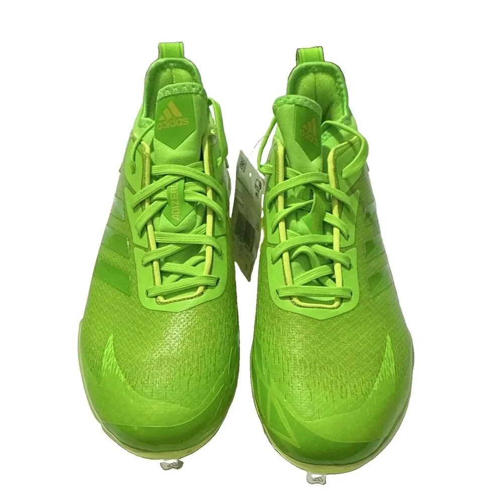 Adidas Adizero Afterburner AQ0093 Baseball Cleats Neon Green Mens 9 NWOB